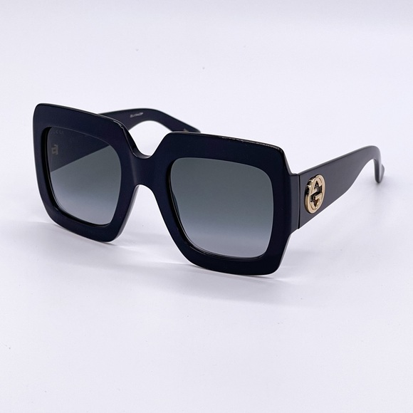 NEW GUCCI WOMEN BLACK SUNGLASSES - Picture 2 of 8